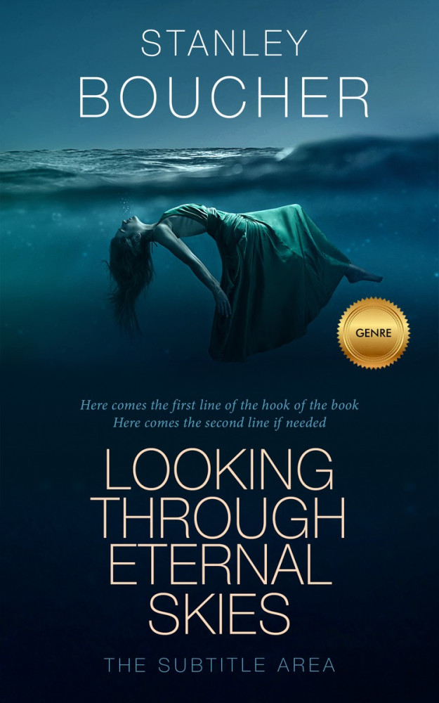 Front view of Black Pearl #1593 - Premade Mystery & Thriller & Suspense Book Cover