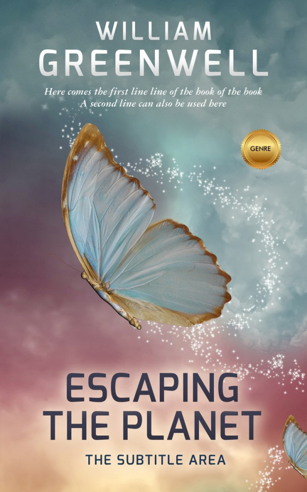 Front view of Oslo Gray #1626 - Premade Poetry Book Cover