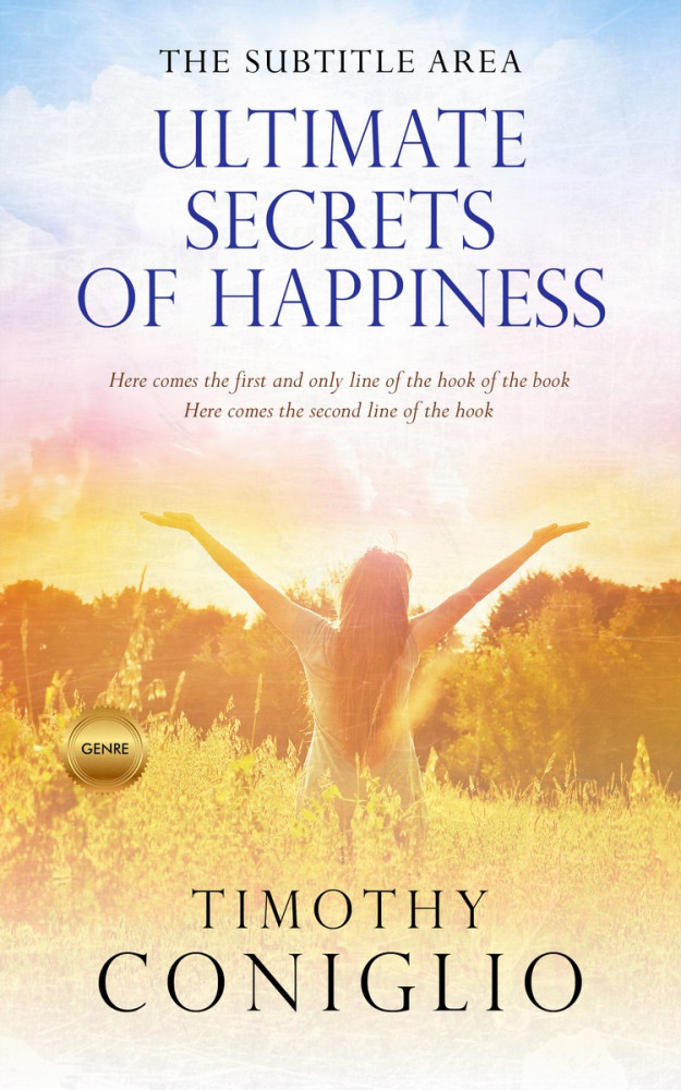 Front view of Dawn Pink #1659 - Premade Health & Mind & Body Book Cover