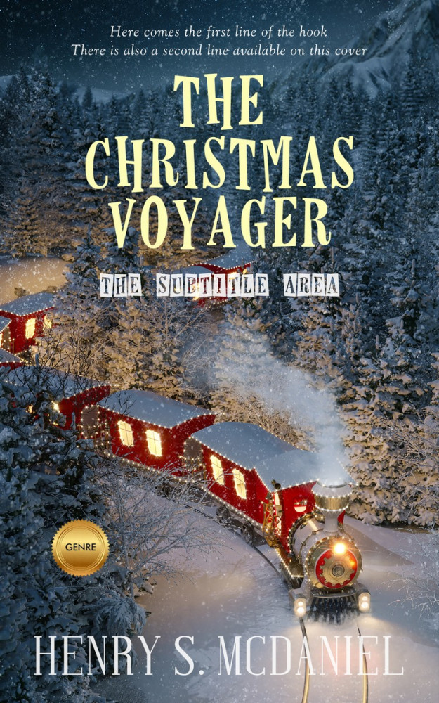 Front view of Oxford Blue #1677 - Premade Fantasy Book Cover