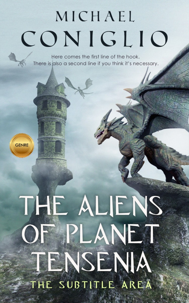 Front view of Loblolly #1697 - Premade Fantasy Book Cover