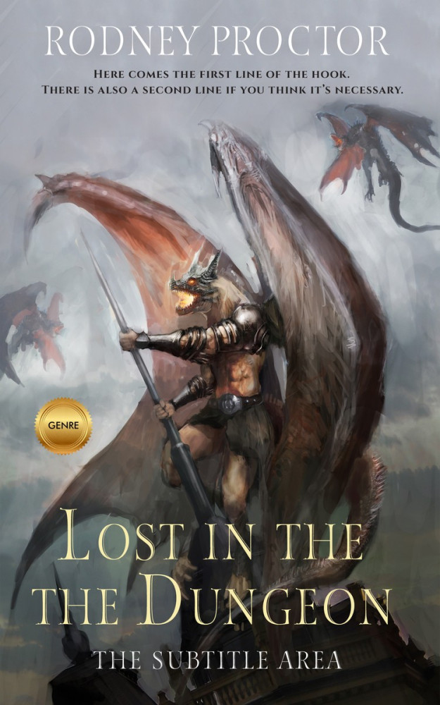 Front view of Masala #1719 - Premade Fantasy Book Cover