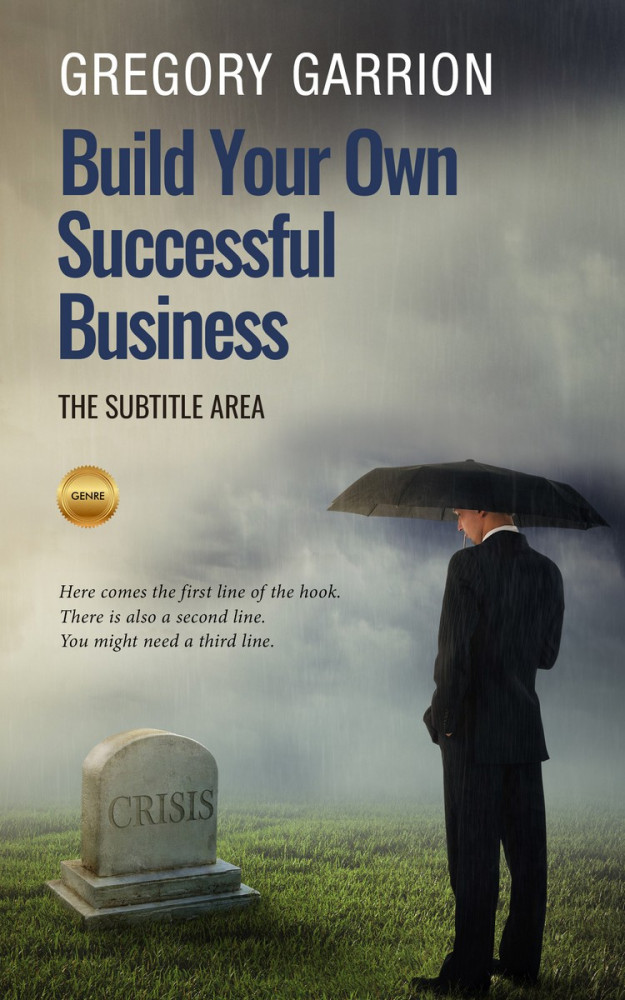 Front view of Lemon Grass #1734 - Premade Business Book Cover