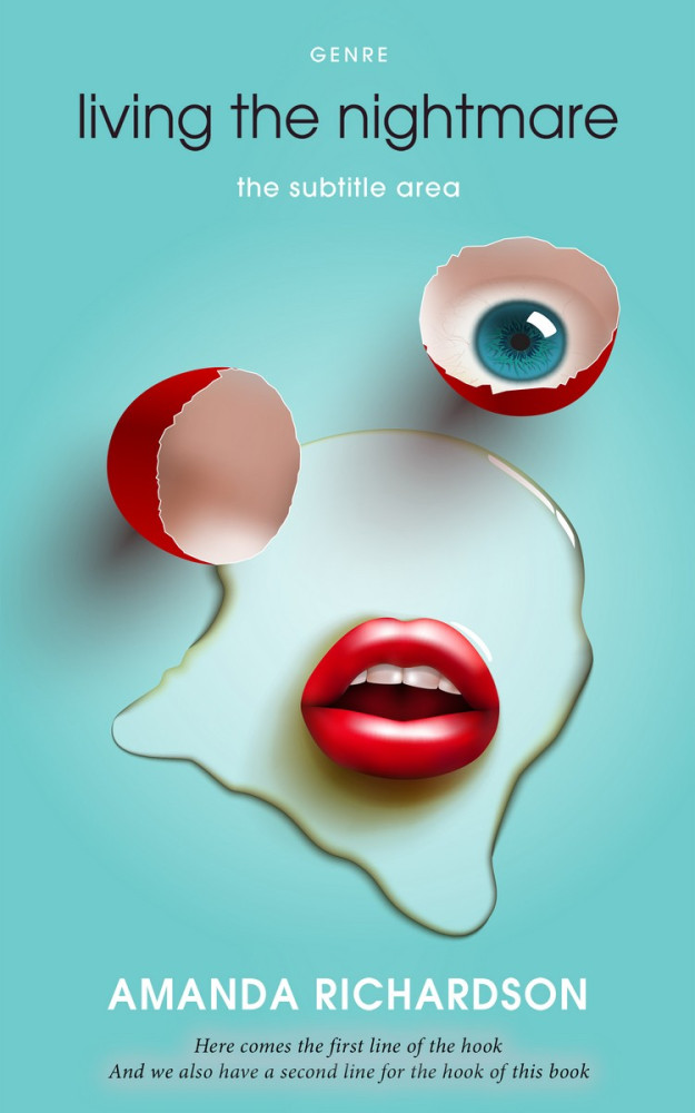 Front view of Half Baked #1815 - Premade Surreal Book Cover