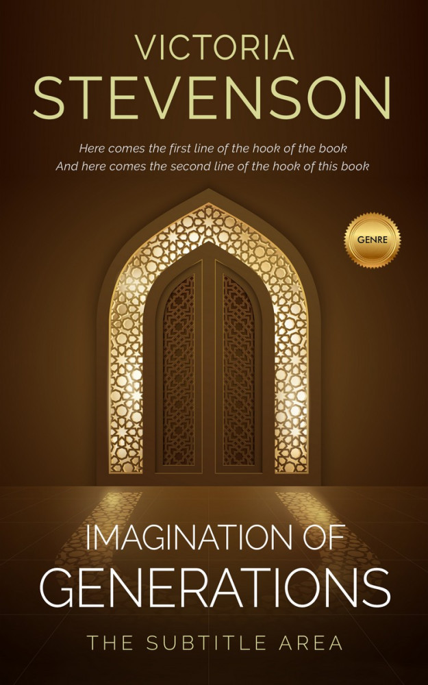 Front view of Deep Oak #1901 - Premade Religion & Spirituality Book Cover