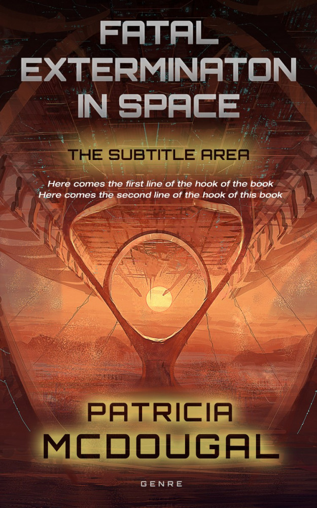 Front view of Cocoa Bean #2001 - Premade Science Fiction Book Cover