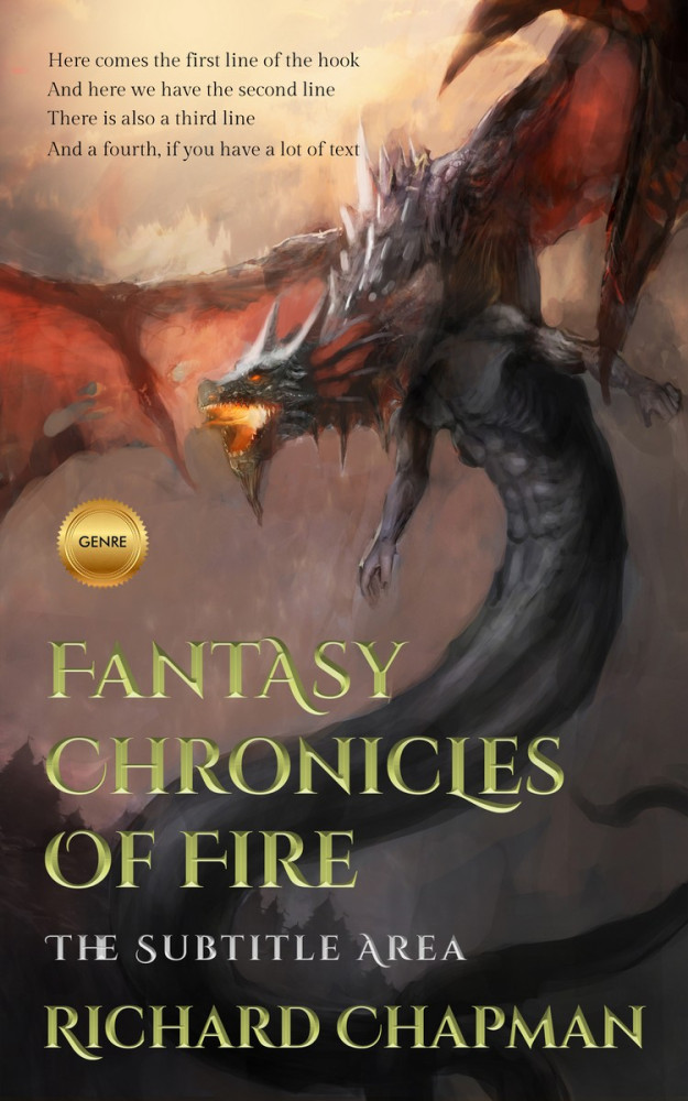 Front view of Dune #2034 - Premade Fantasy Book Cover