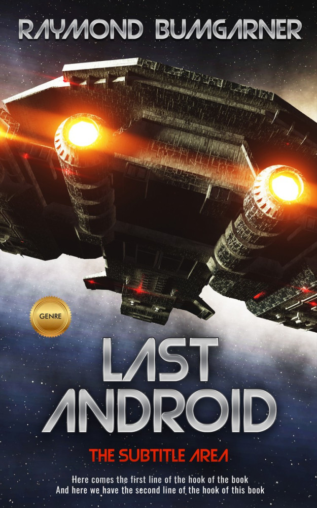 Front view of Thunder #2110 - Premade Science Fiction Book Cover