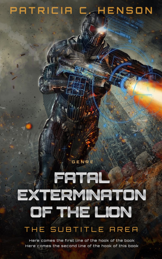 Front view of Dune #2141 - Premade Science Fiction Book Cover