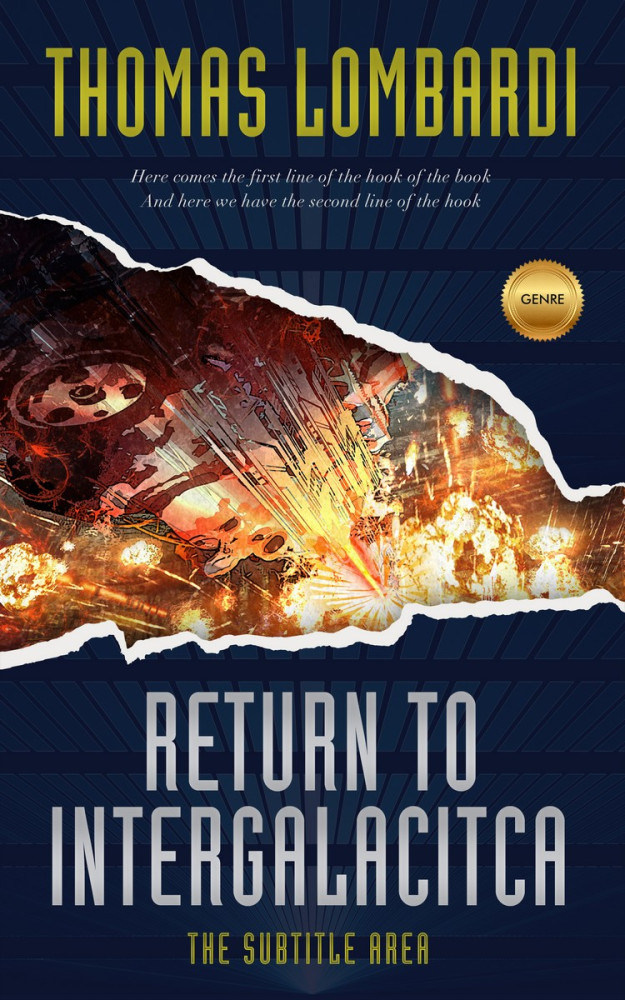 Front view of Mirage #2175 - Premade Science Fiction Book Cover