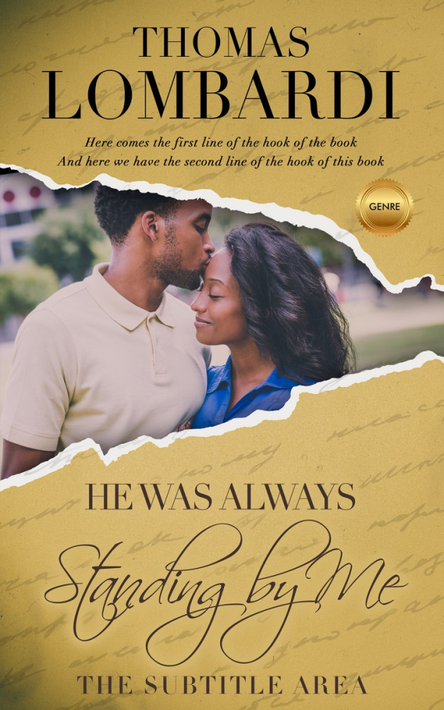 Front view of Laser #2183 - Premade Romance Book Cover