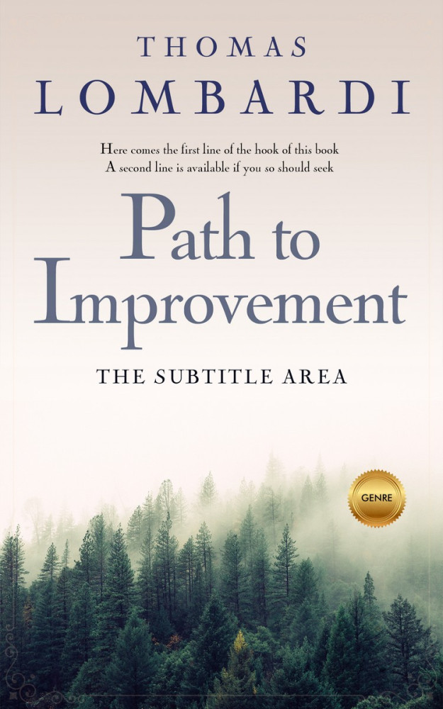 Front view of Oxford Blue #2205 - Premade Mystery & Thriller & Suspense Book Cover