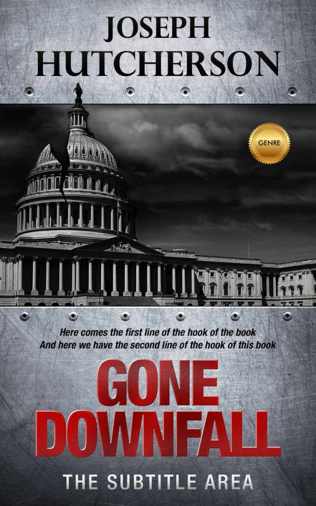 Front view of Ship Gray #2234 - Premade Action & Adventure Book Cover