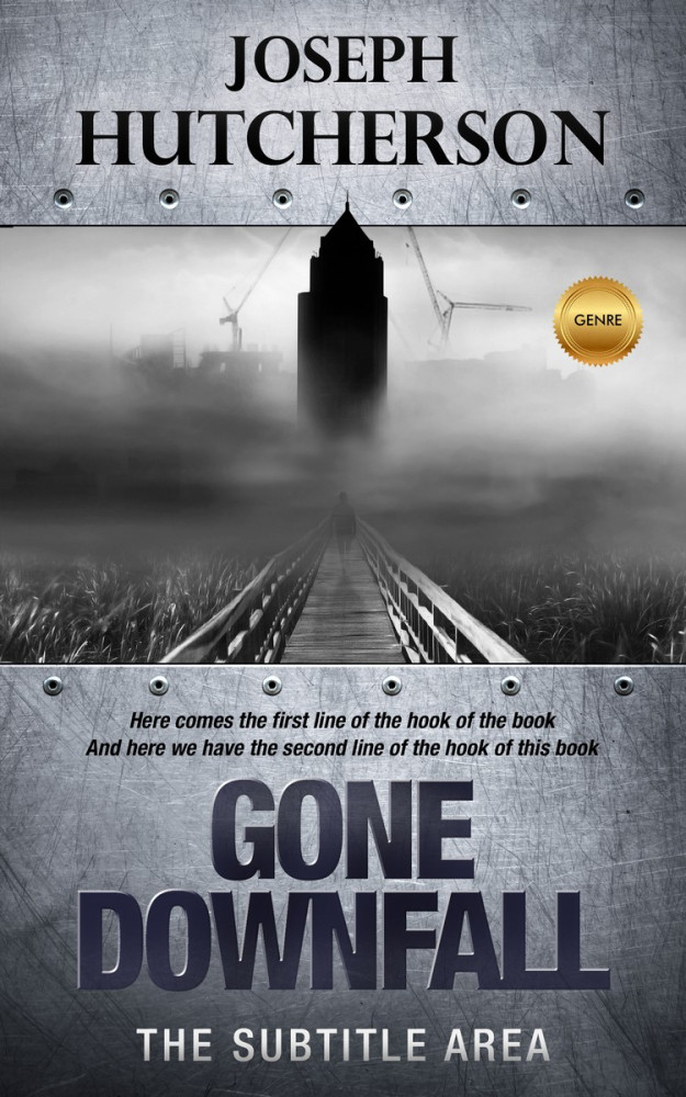 Front view of Abbey #2237 - Premade Horror Book Cover