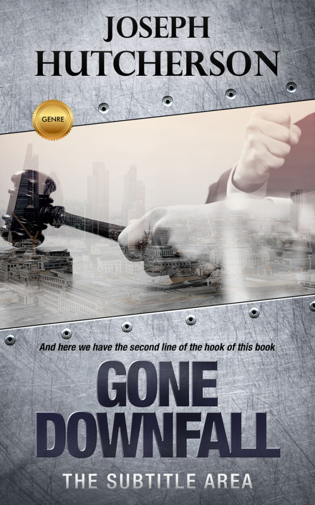 Front view of French Gray #2238 - Premade Business Book Cover