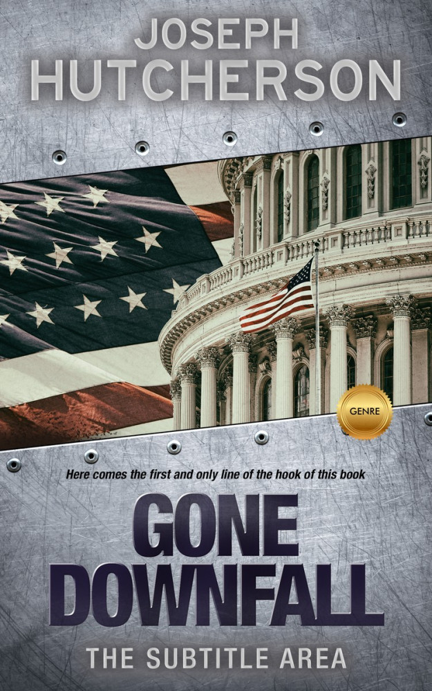 Front view of Edward #2249 - Premade Action & Adventure Book Cover