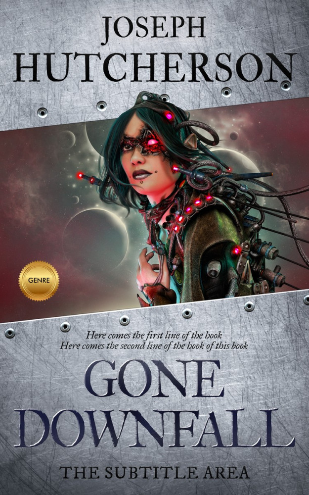 Front view of Emperor #2260 - Premade Science Fiction Book Cover