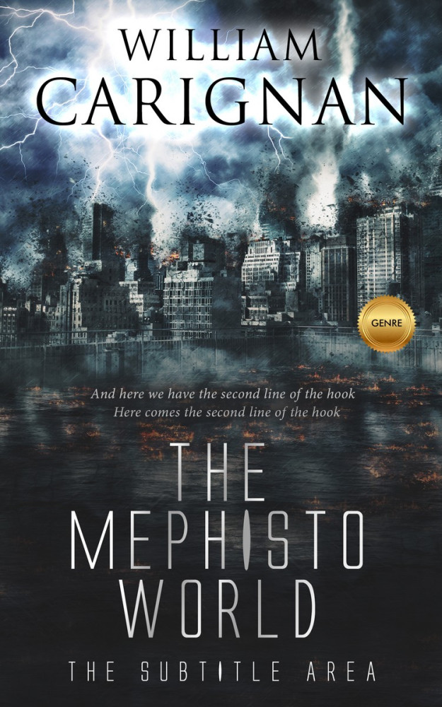 Front view of Outer Space #2273 - Premade Apocalyptica Book Cover