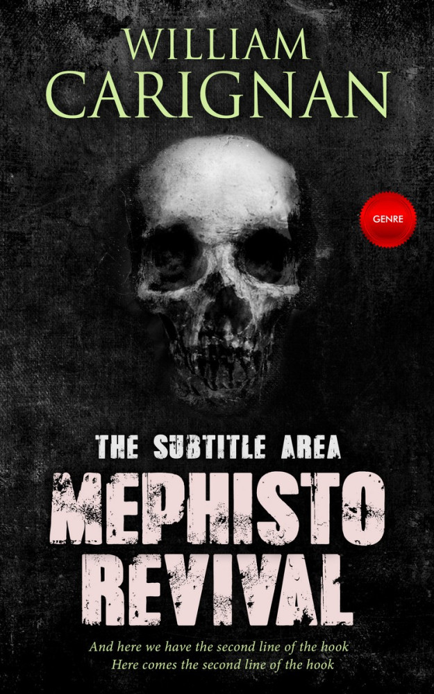 Front view of Wafer #2276 - Premade Horror Book Cover