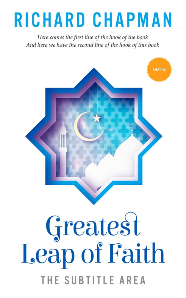 Front view of Denim #2304 - Premade Religion & Spirituality Book Cover