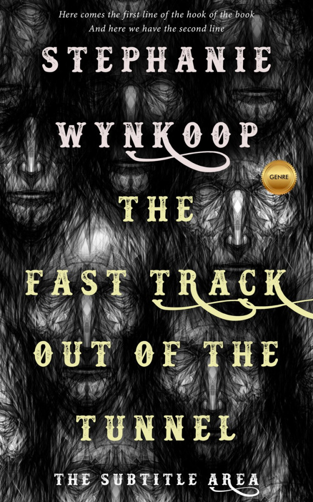 Front view of Cod Gray #2319 - Premade Horror Book Cover