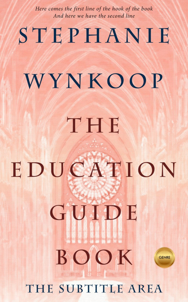 Front view of Apricot Peach #2328 - Premade Religion & Spirituality Book Cover