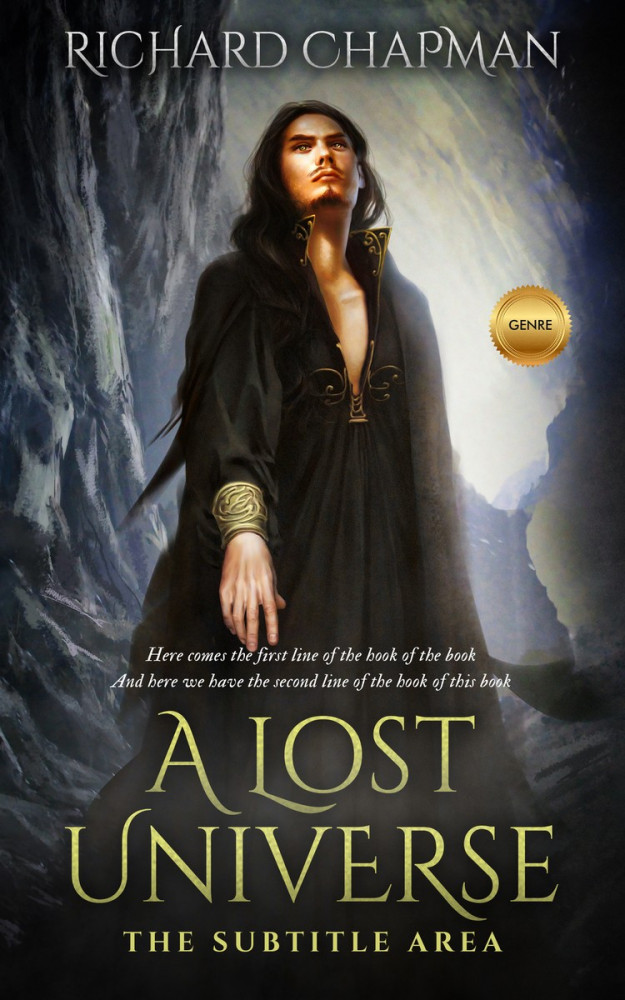 Front view of Shark #2363 - Premade Fantasy Book Cover