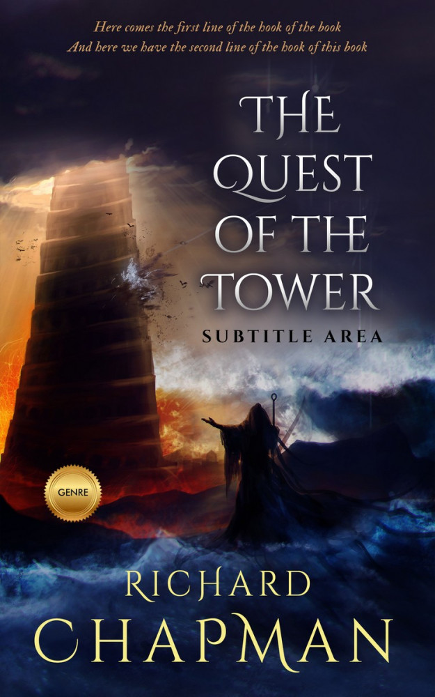 Front view of Steel Gray #2368 - Premade Apocalyptica Book Cover