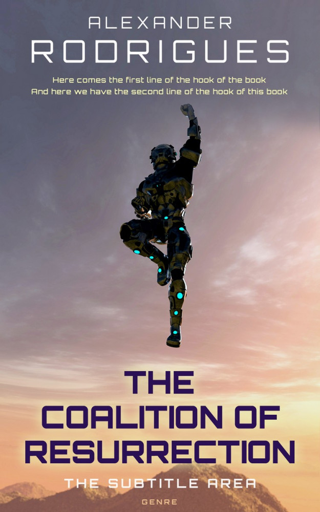 Front view of Bazaar #2395 - Premade Science Fiction Book Cover