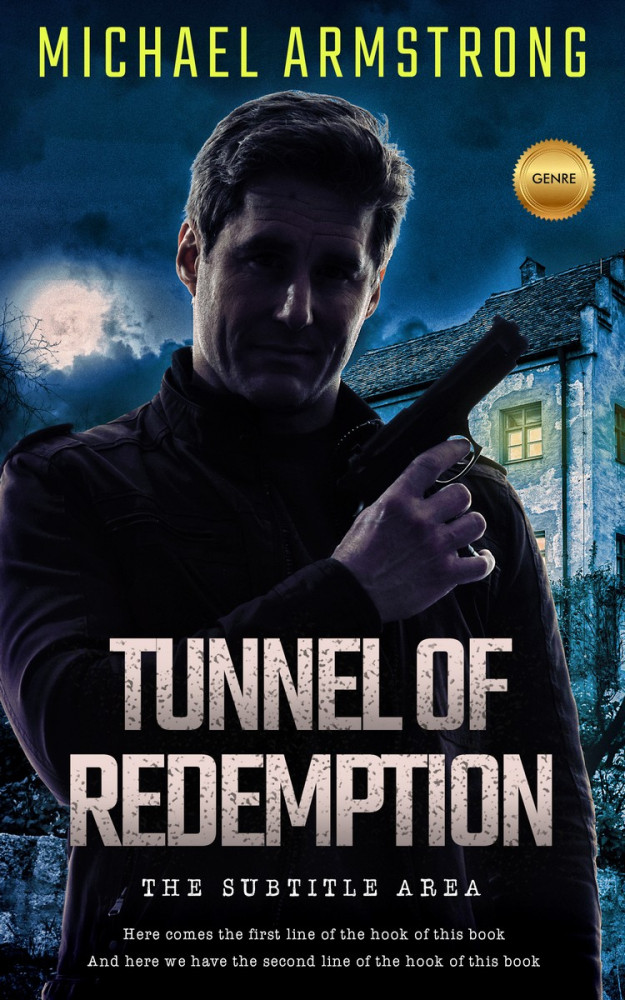 Front view of Ebony #2404 - Premade Mystery & Thriller & Suspense Book Cover