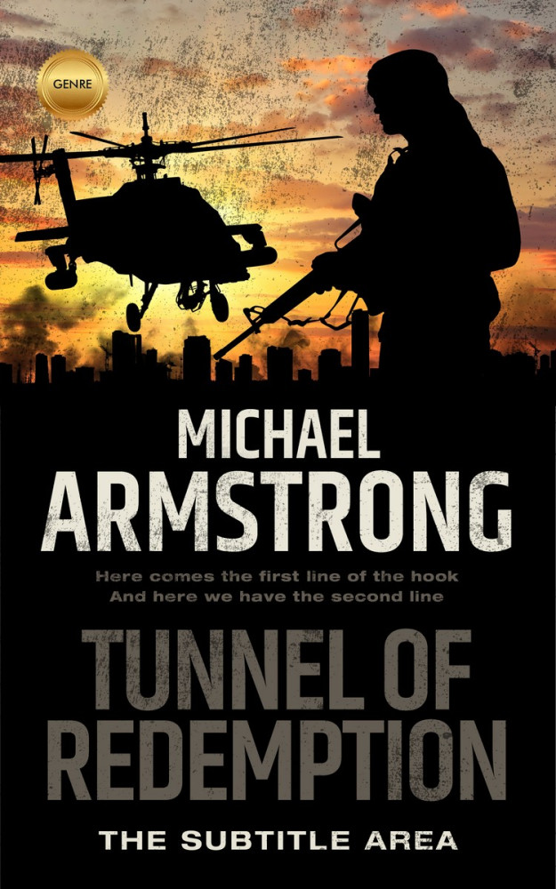 Front view of Tan #2412 - Premade Mystery & Thriller & Suspense Book Cover