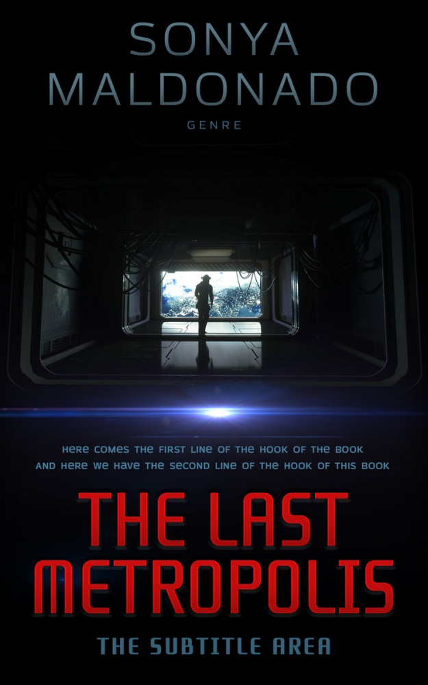 Front view of Cinder #2481 - Premade Apocalyptica Book Cover