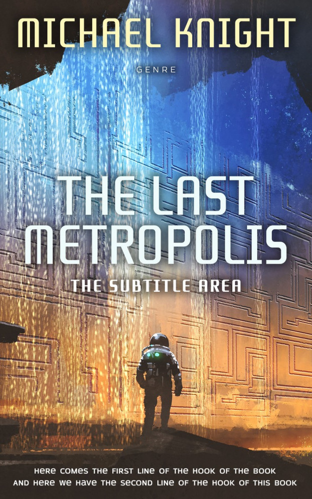 Front view of Gun Powder #2486 - Premade Science Fiction Book Cover