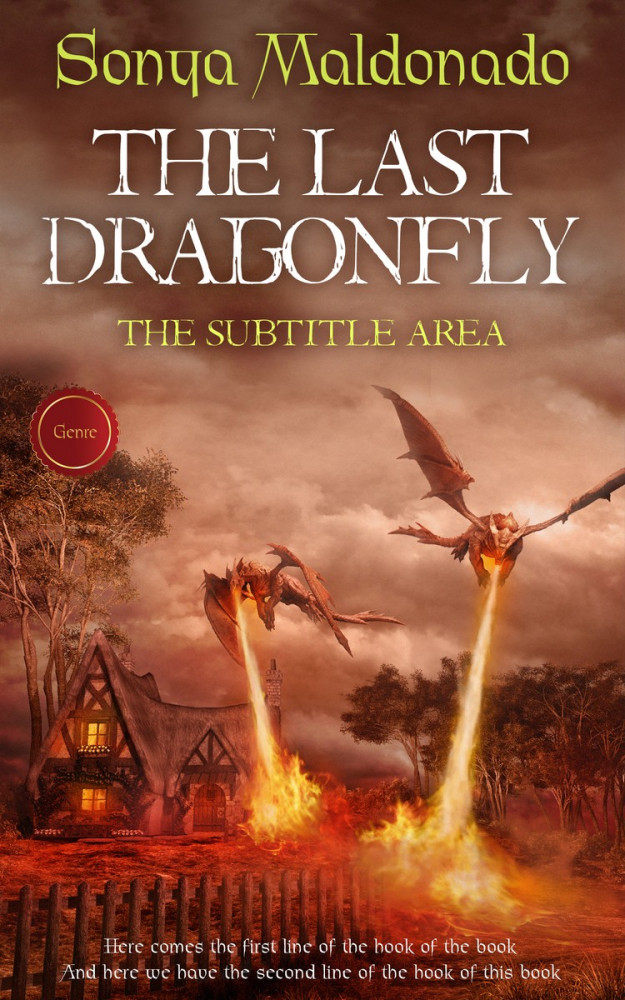 Front view of Nutmeg #2494 - Premade Fantasy Book Cover