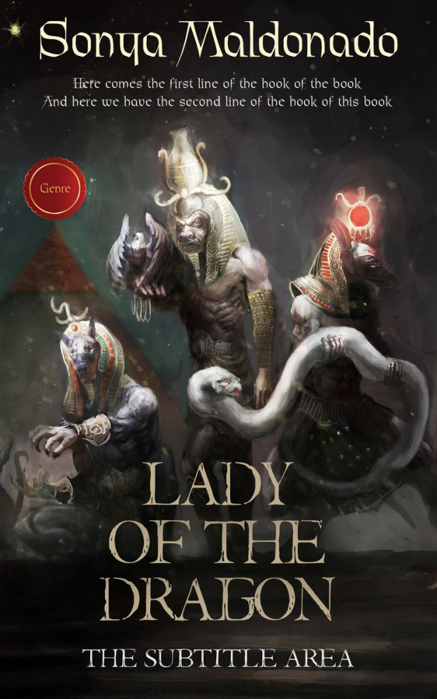 Front view of Dune #2499 - Premade Fantasy Book Cover