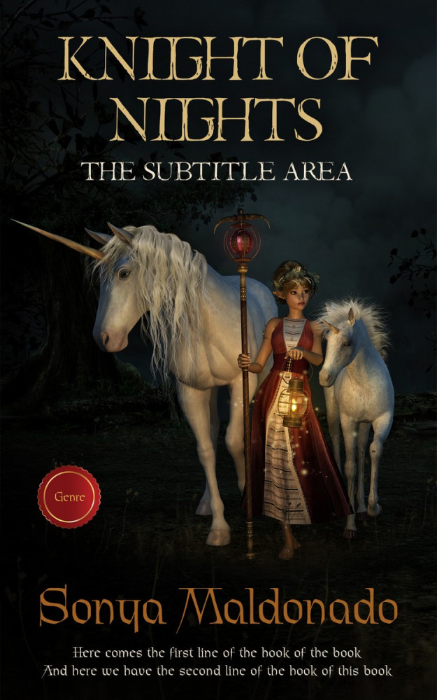 Front view of Woodsmoke #2513 - Premade Fantasy Book Cover