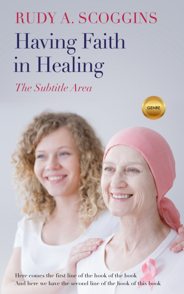 Front view of Pale Slate #2530 - Premade Health & Mind & Body Book Cover