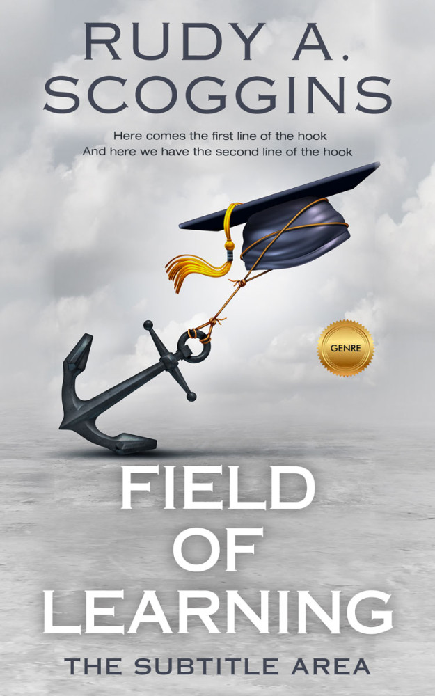 Front view of French Gray #2548 - Premade Surreal Book Cover