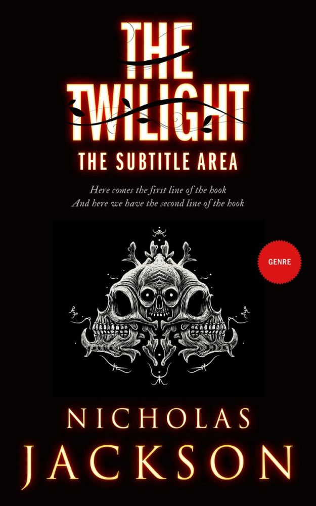 Front view of Whiskey #2676 - Premade Horror Book Cover