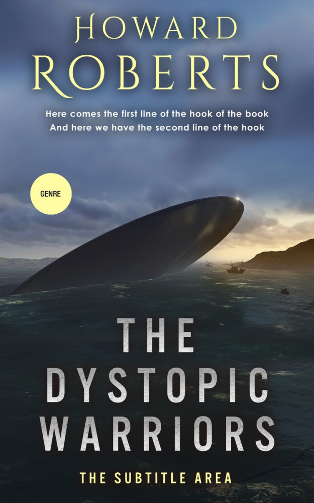 Front view of Bright Gray #2745 - Premade Apocalyptica Book Cover