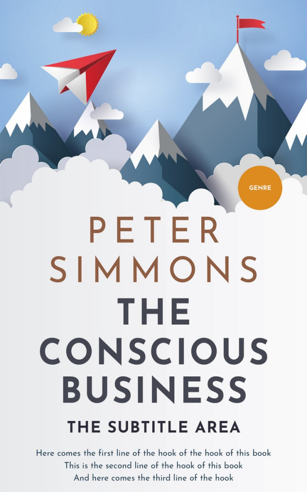 Front view of Athens Gray #2797 - Premade Business Book Cover