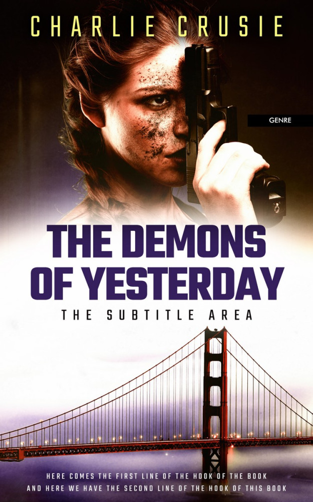 Front view of Cavern Pink #2849 - Premade Action & Adventure Book Cover