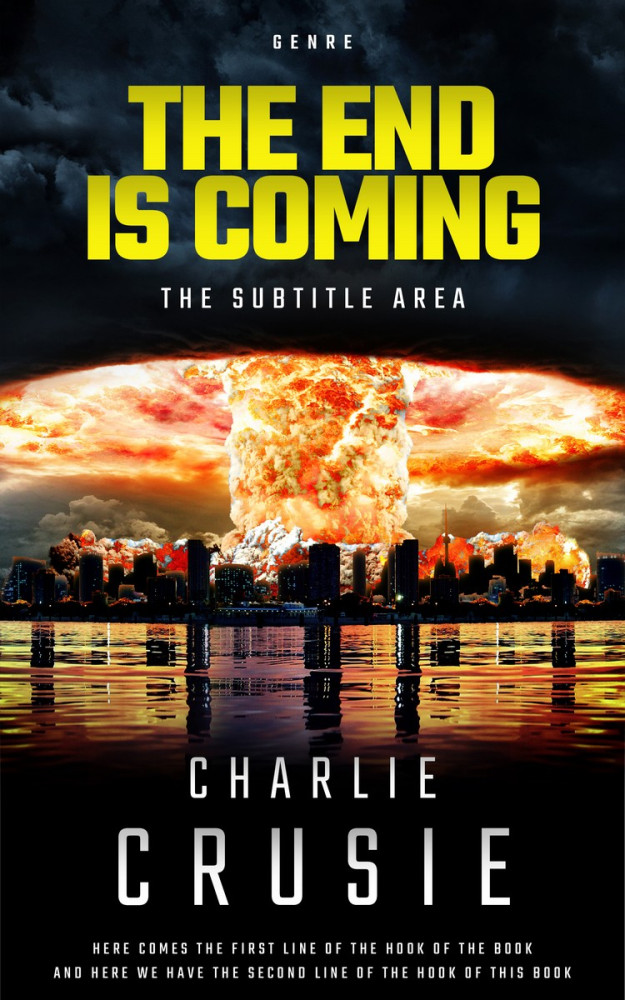 Front view of Cod Gray #2852 - Premade Apocalyptica Book Cover