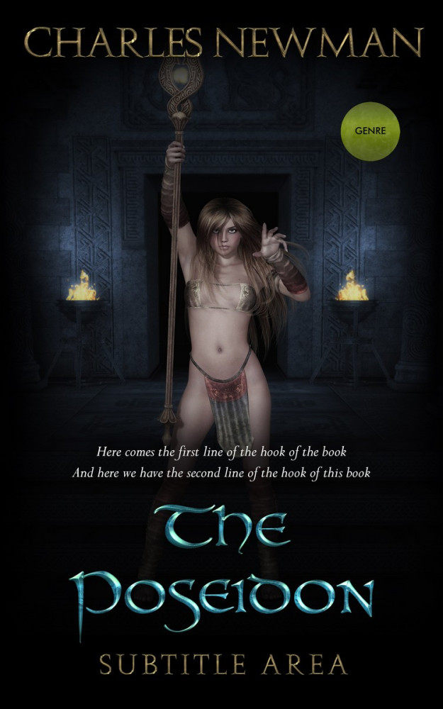 Front view of Woodsmoke #2876 - Premade Fantasy Book Cover