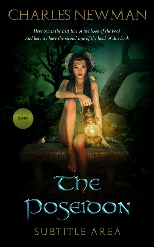 Front view of Marshland #2877 - Premade Fantasy Book Cover