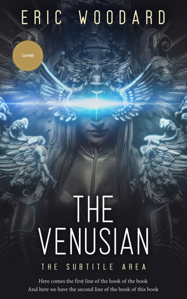 Front view of Ebony Clay #2905 - Premade Science Fiction Book Cover