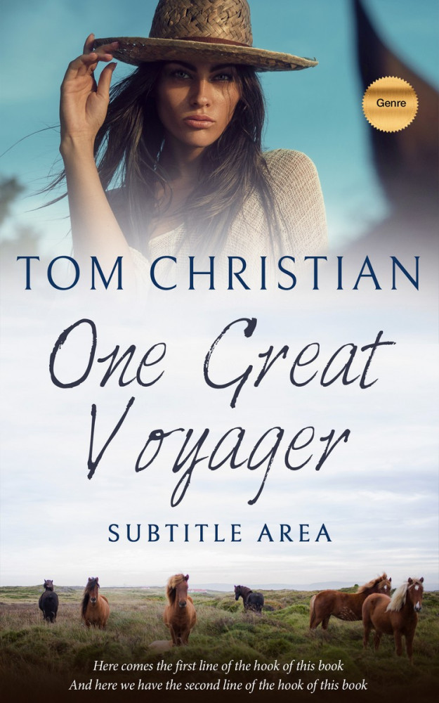 Front view of Thunder #3009 - Premade Romance Book Cover