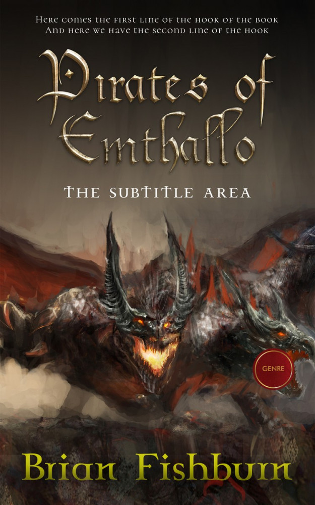 Front view of Birch #3028 - Premade Fantasy Book Cover