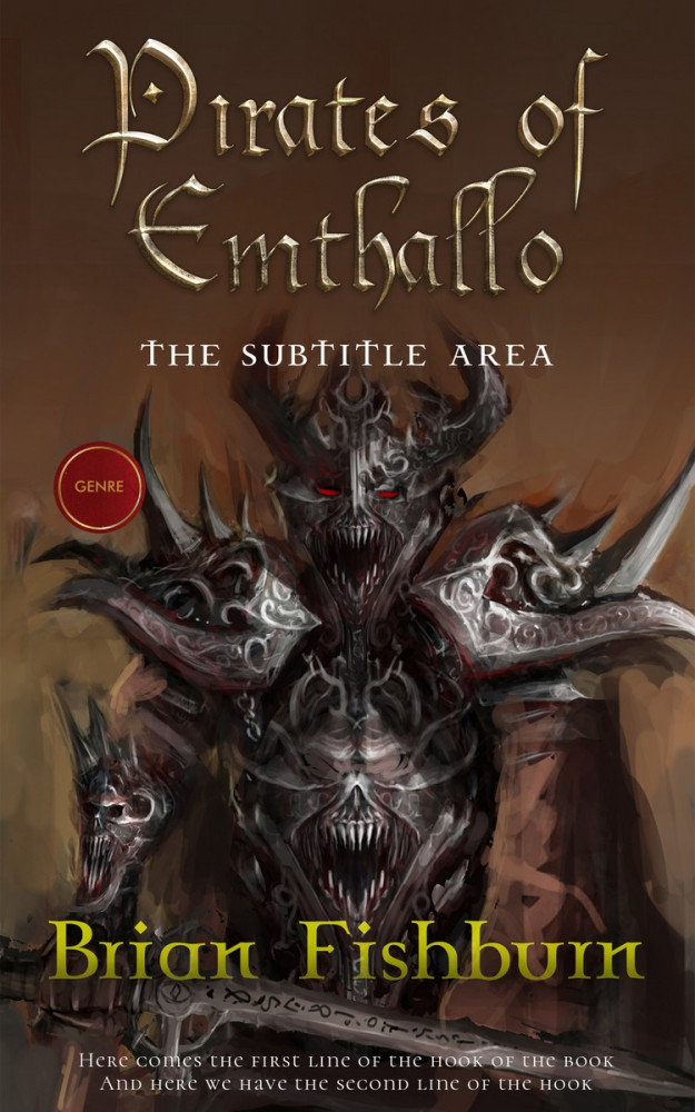 Front view of English Walnut #3029 - Premade Apocalyptica Book Cover