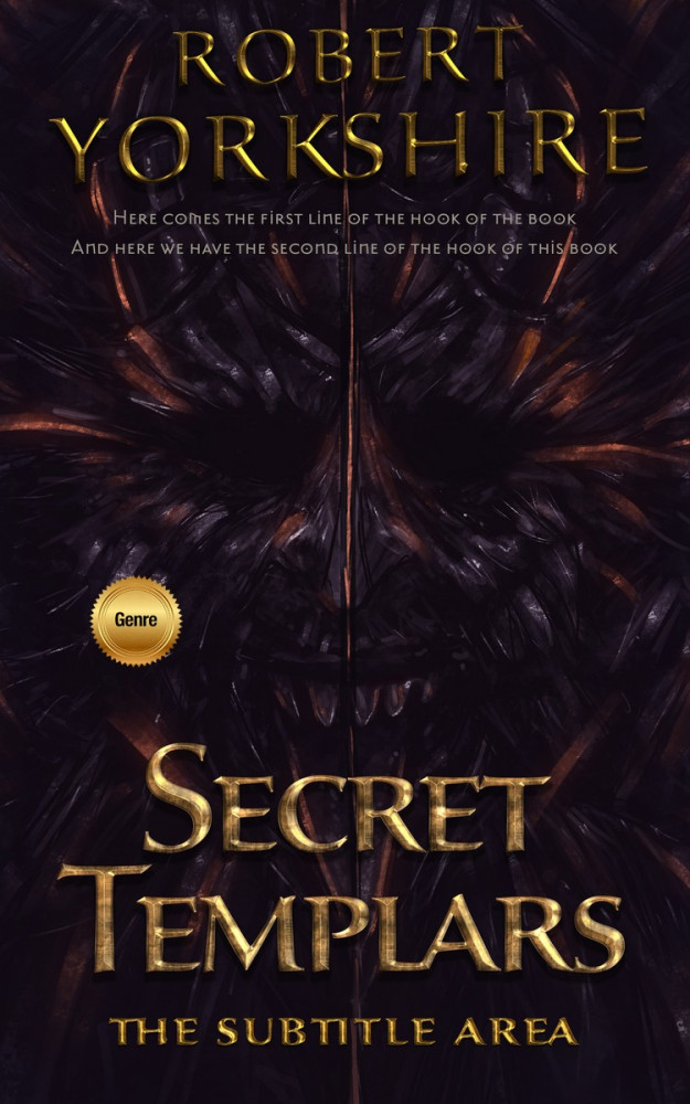 Front view of Gondola #3071 - Premade Fantasy Book Cover